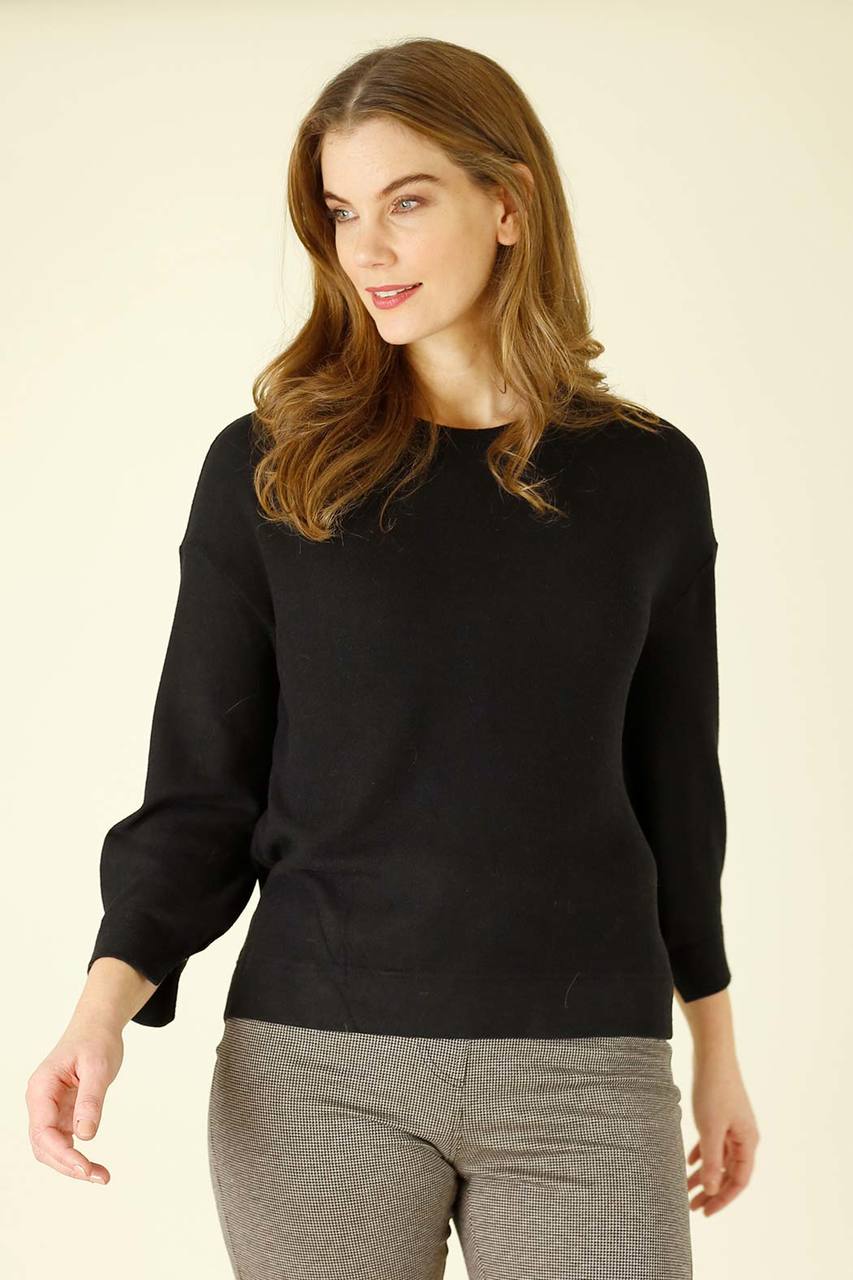 Black Brushed Genie Jumper - SALE