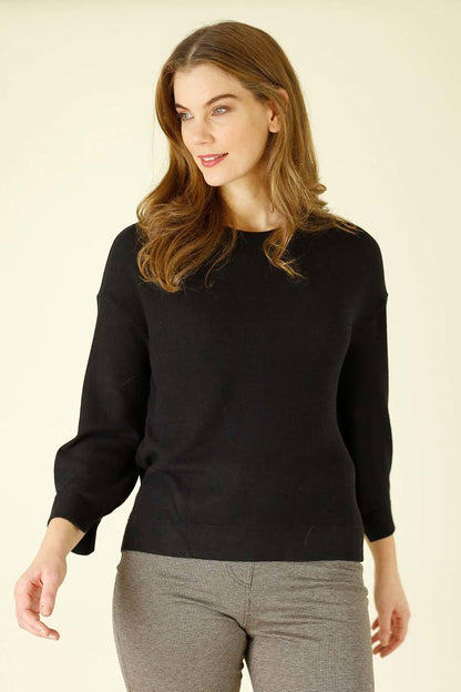 Black Brushed Genie Jumper - SALE