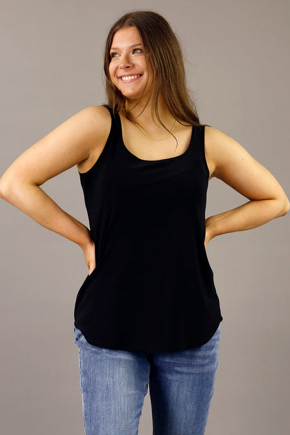 Black Ivory 70cm Layering Cami x 2 Pack