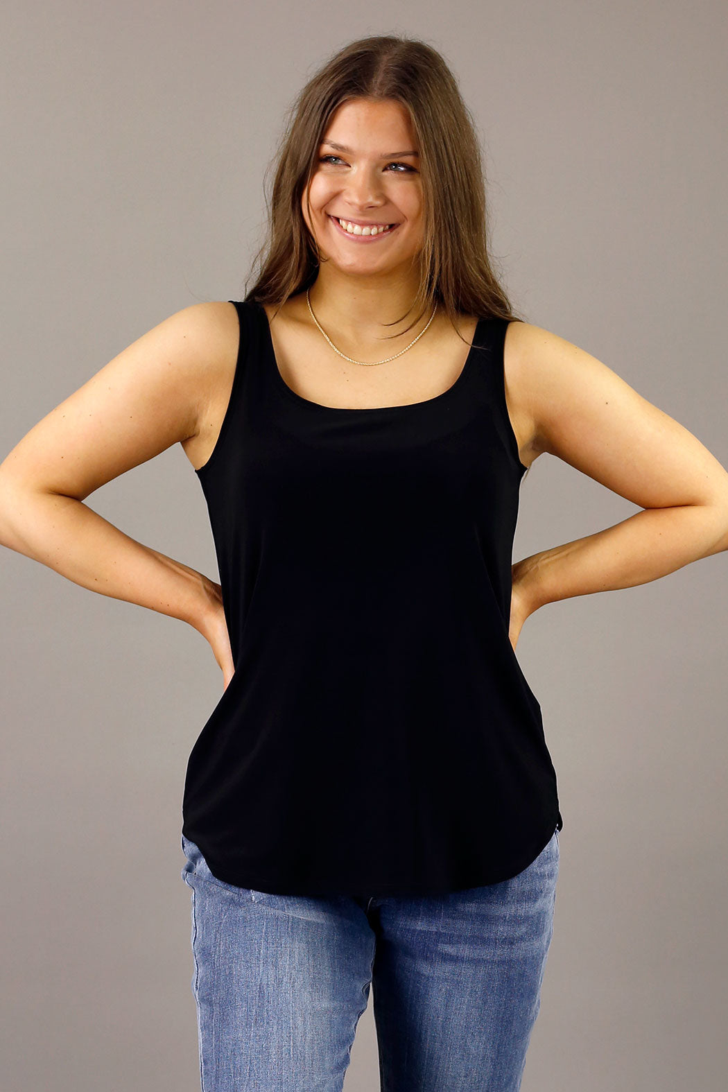 Black Ivory 70cm Layering Cami x 2 Pack