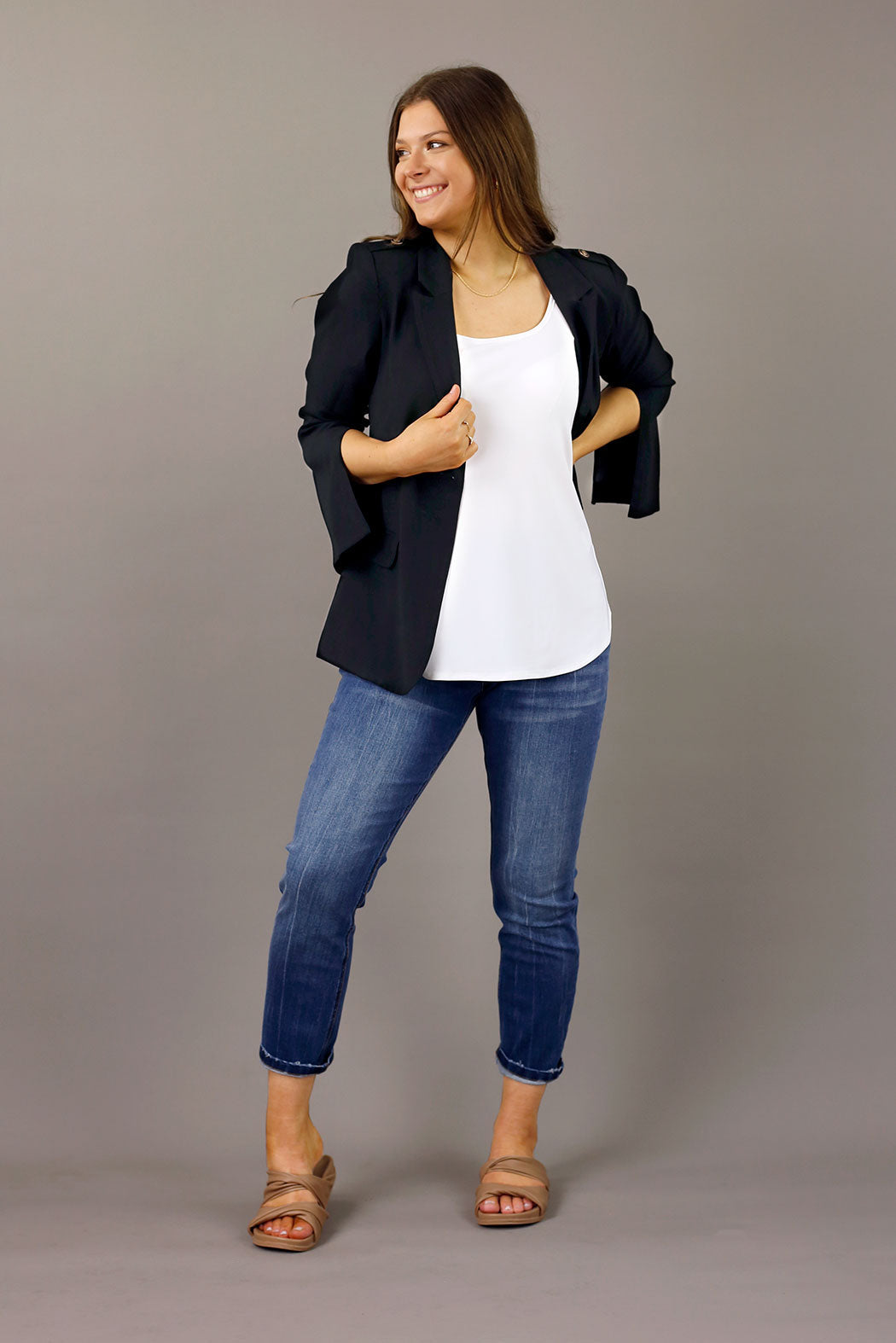 Black Ivory 70cm Layering Cami x 2 Pack