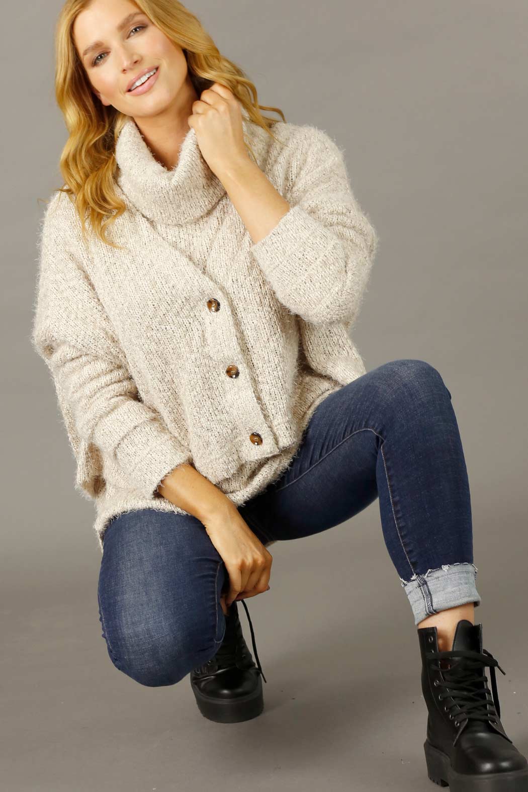 Beige Fluffy Wonder Cardi - SALE