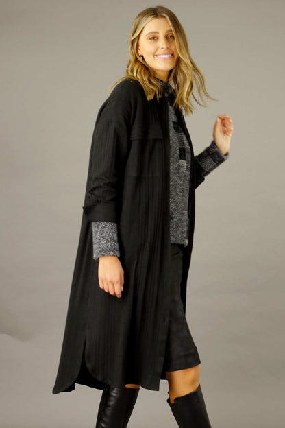 Black Rib Lifestyle Shacket