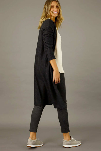 Black Brushed Lounge Cardigan