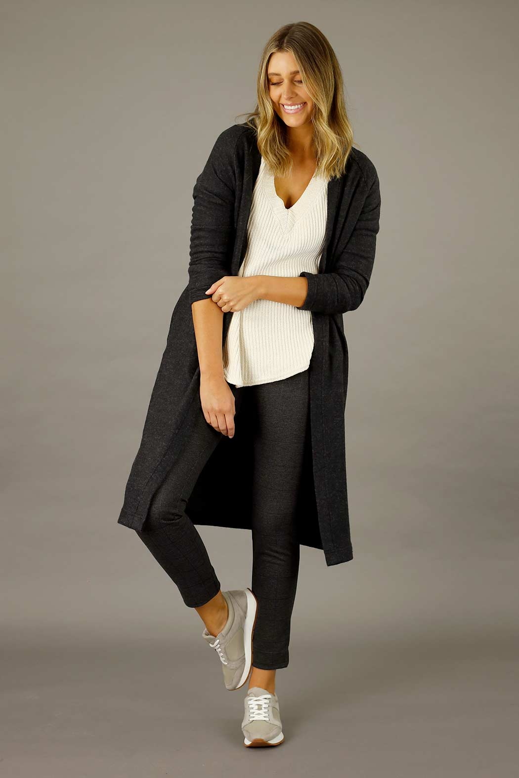 Black Brushed Lounge Cardigan