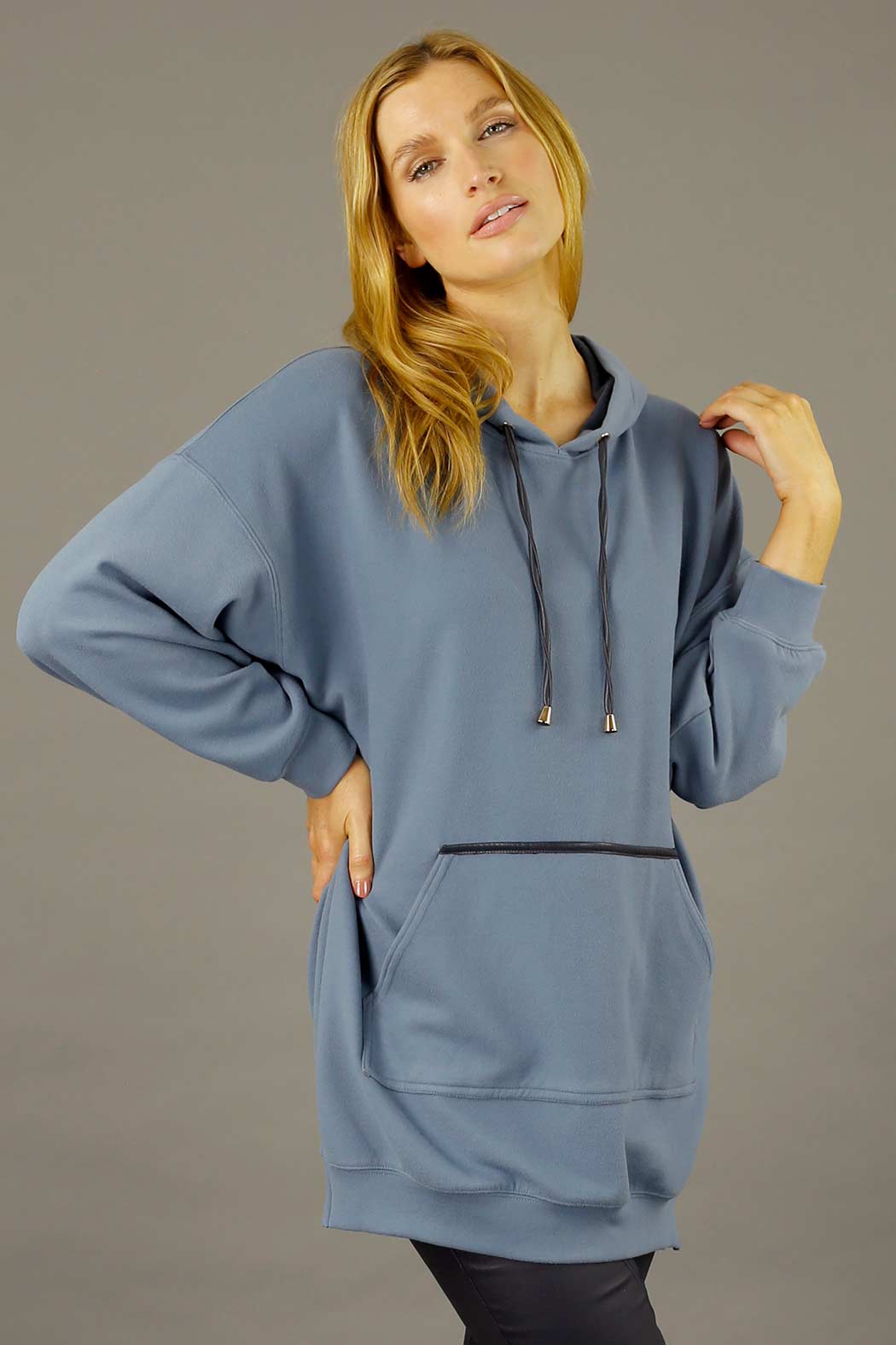 Blue Snug Pocket Hoodie