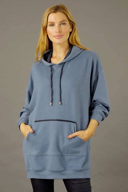 Blue Snug Pocket Hoodie