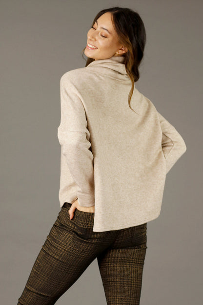 Beige Lux Turtle Jumper