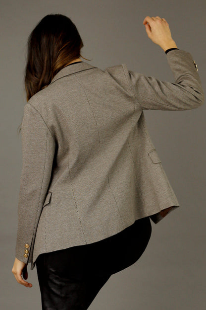 Brown Check Sisca Blazer