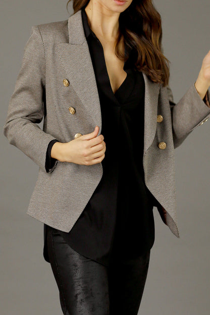 Brown Check Sisca Blazer