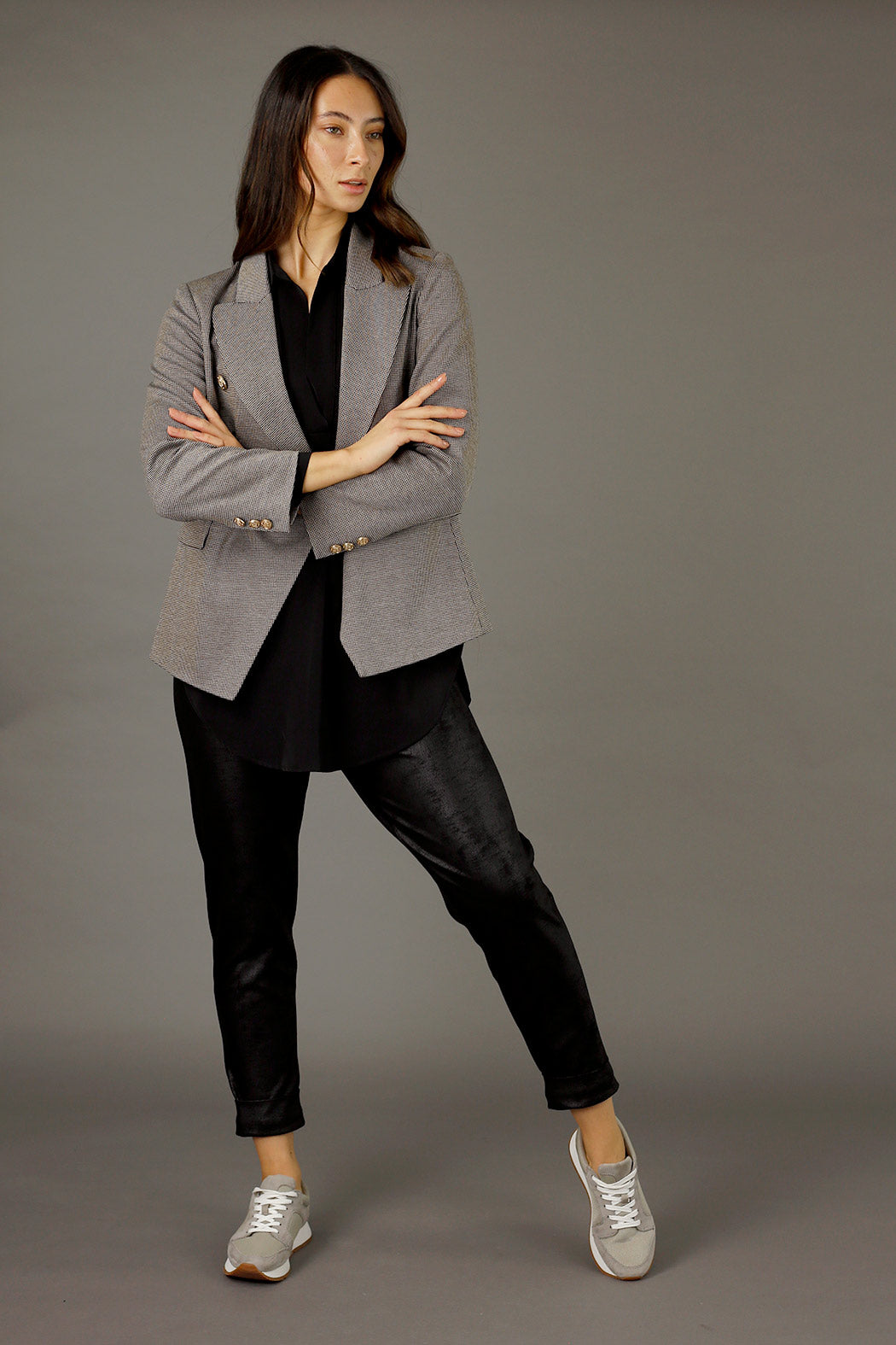 Brown Check Sisca Blazer