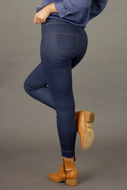 Blue Denim Ponte Jeans