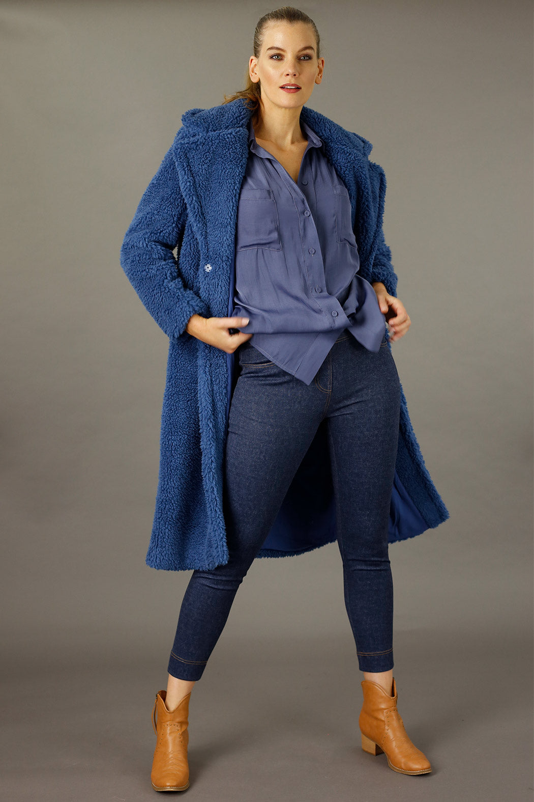 Blue Denim Ponte Jeans