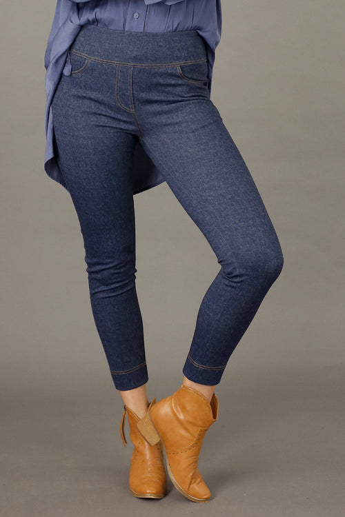 Blue Denim Ponte Jeans