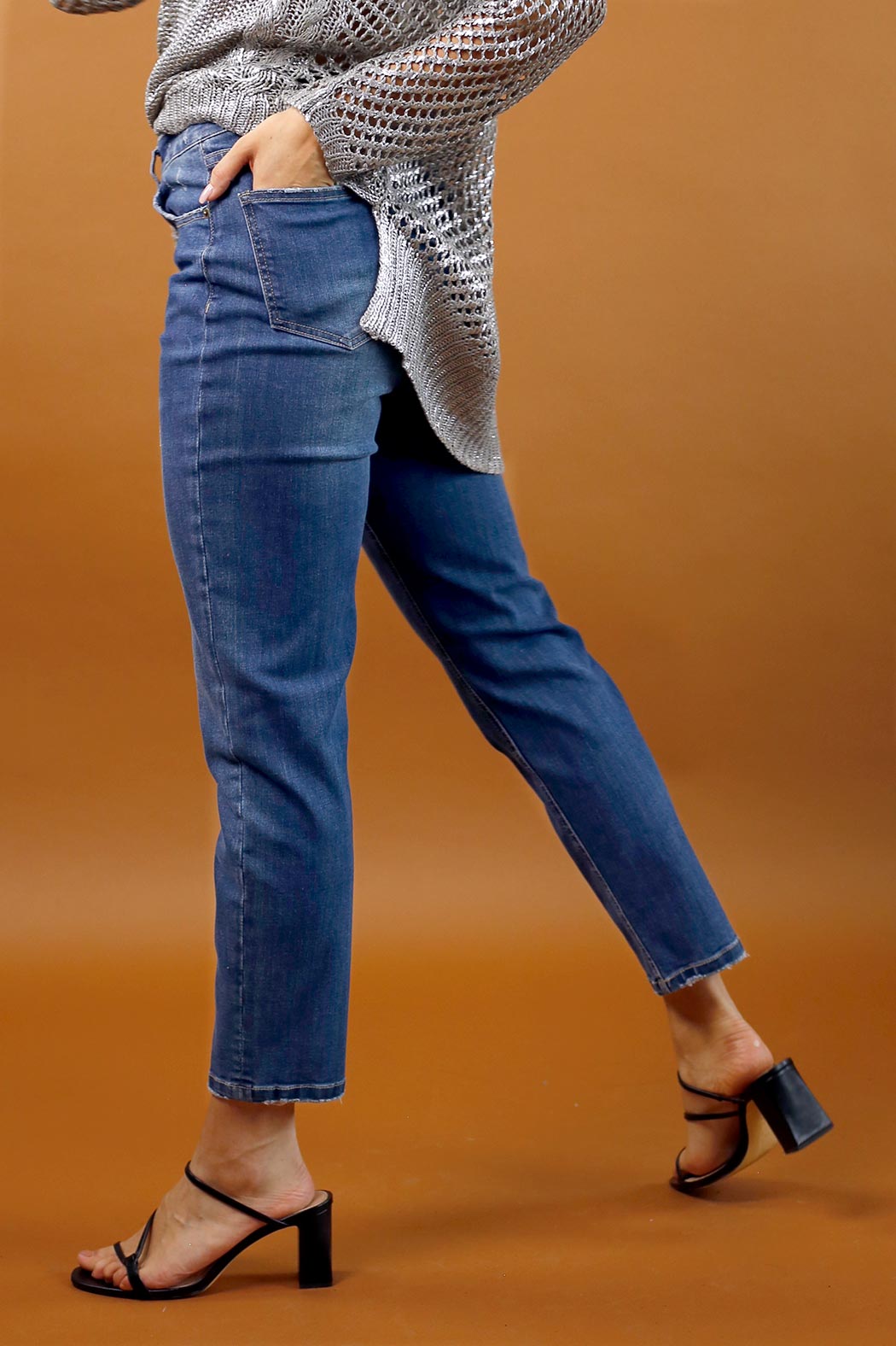 Chambray Asha Straight Jean - FINAL SALE