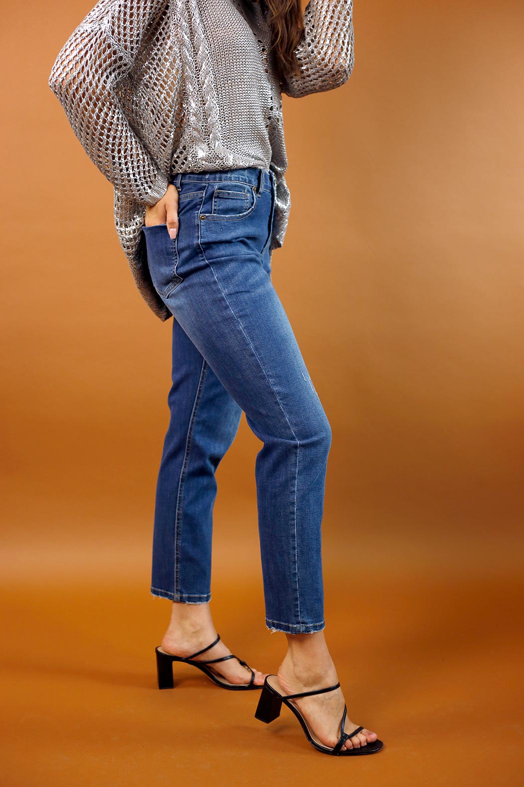 Chambray Asha Straight Jean - FINAL SALE