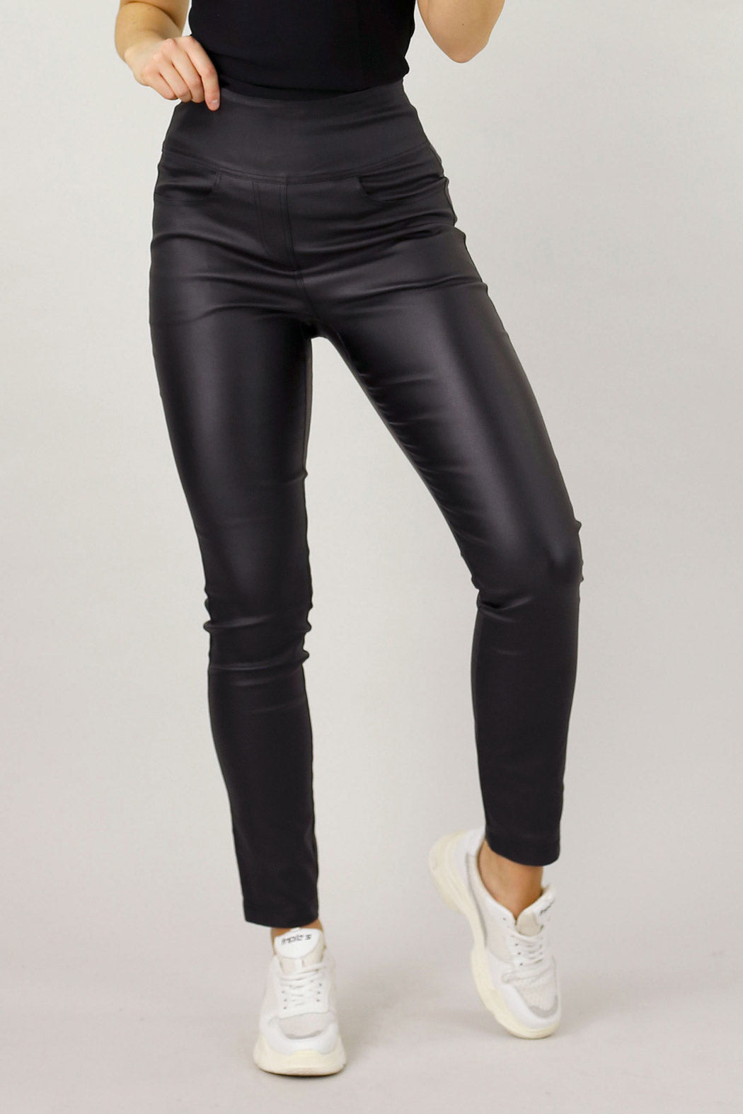 Black Waxed Easy Fit Jean - SALE