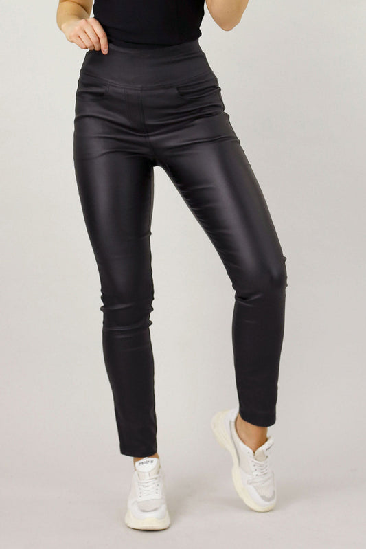 Black Waxed Easy Fit Jean - SALE