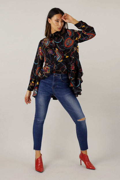 Chambray Slice Slim Jean - FINAL SALE