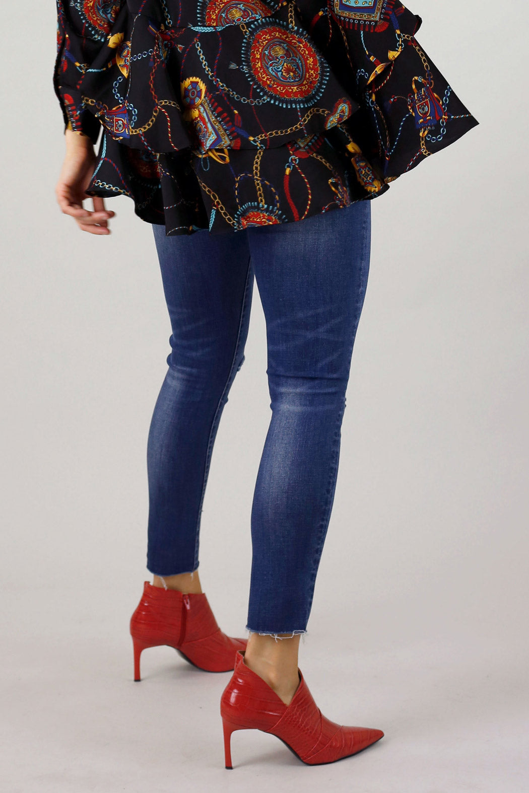 Chambray Slice Slim Jean - FINAL SALE