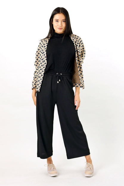Black Shan Rib Culotte - SALE