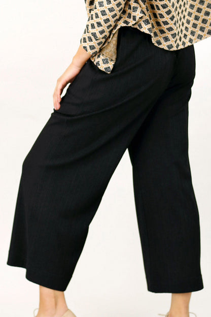 Black Shan Rib Culotte - SALE