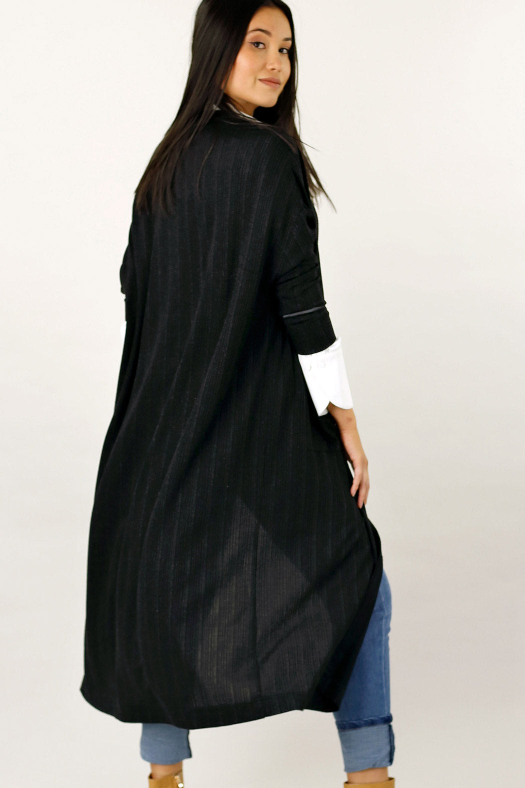 Black Glam Maxi Cardigan -FINAL SALE