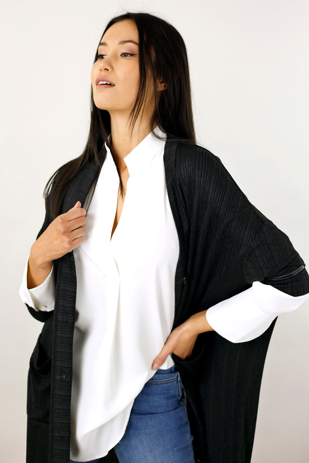 Black Glam Maxi Cardigan -FINAL SALE