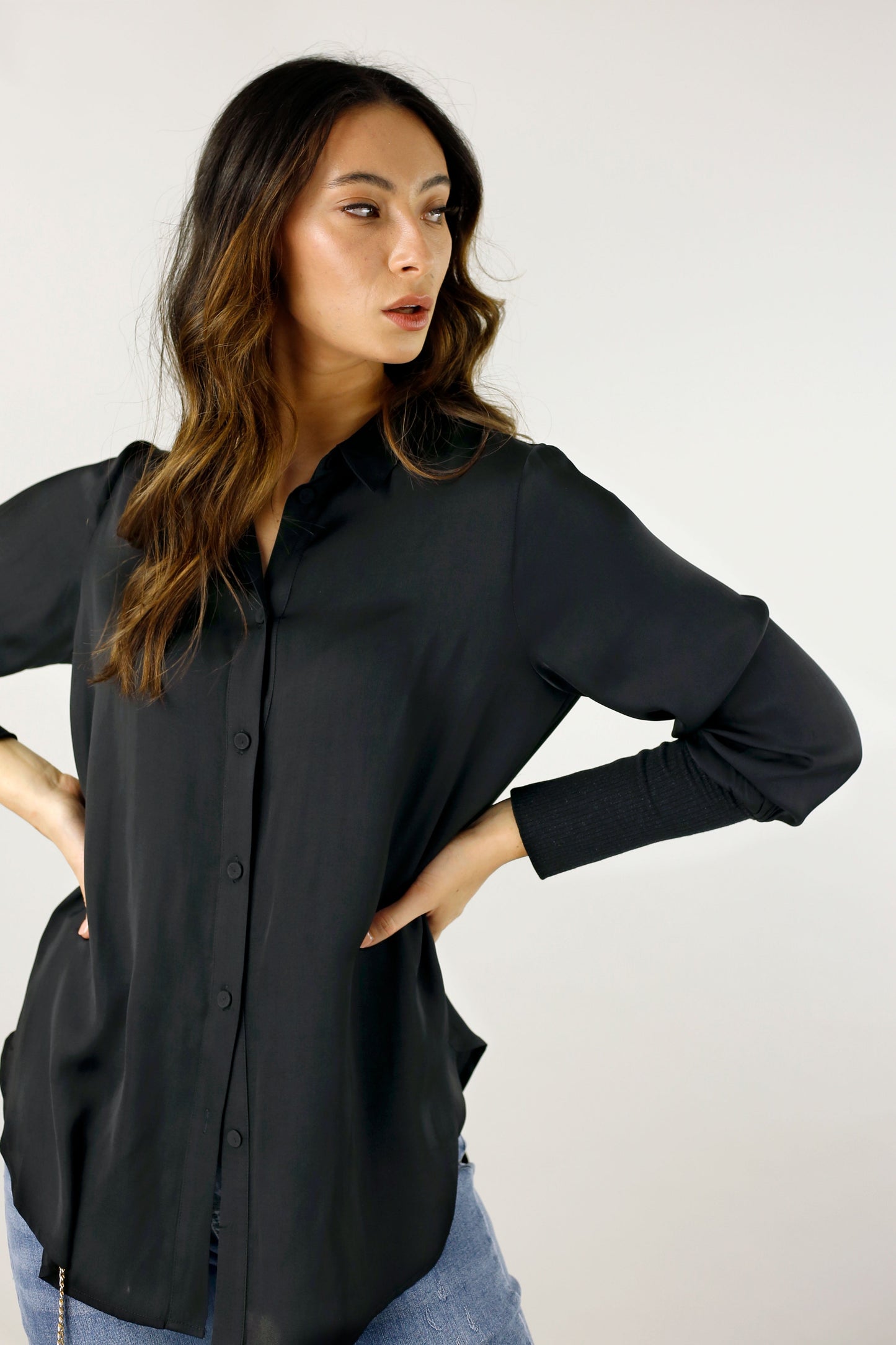 Black Seta Andie Shirt - SALE