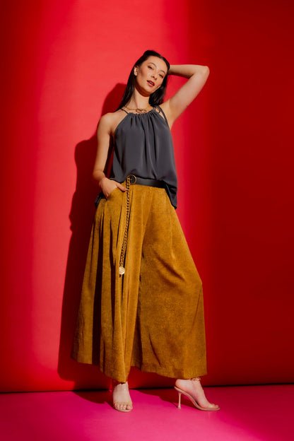 Charcoal Drawstring Cami