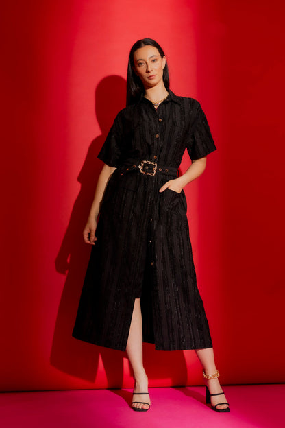 Black Shirt Dress
