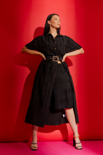 Black Shirt Dress