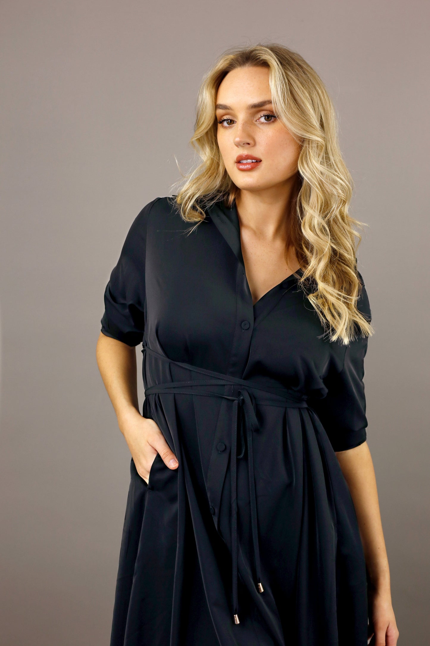 Black Soft Touch Empire Shirt - SALE