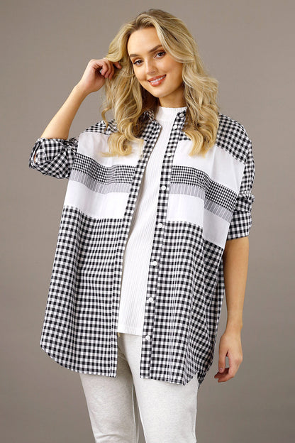 Blk/Wht Nano Panel Shirt - SALE