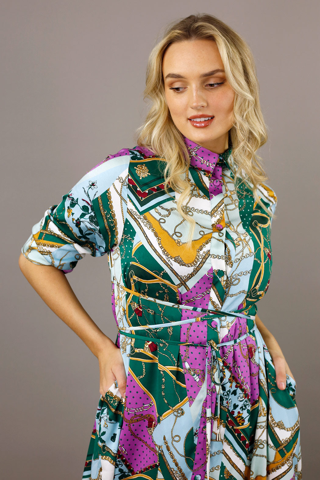 Bright Chain Soft Touch Empire Shirt - SALE