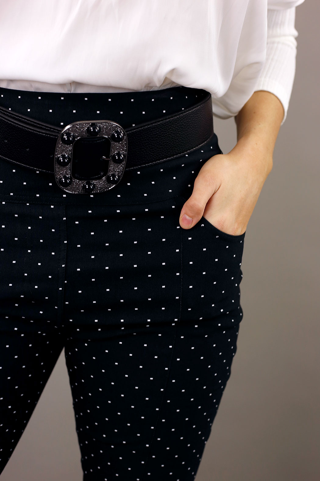 Black Spot Bengaline Split Pant - SALE