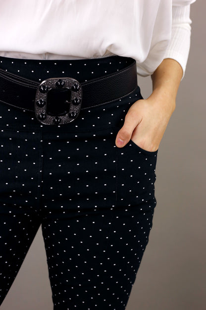 Black Spot Bengaline Split Pant - SALE