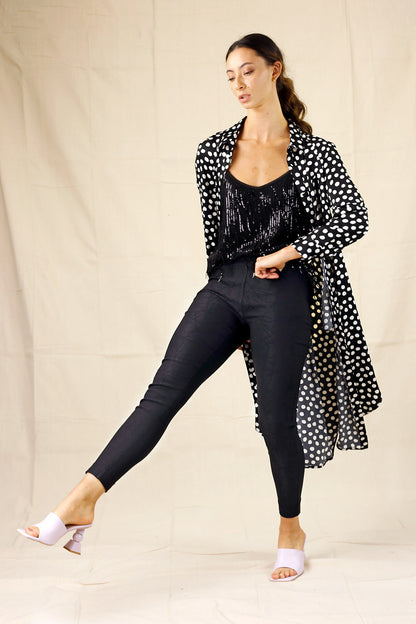 Black Line Bengaline Stitch Pant - SALE