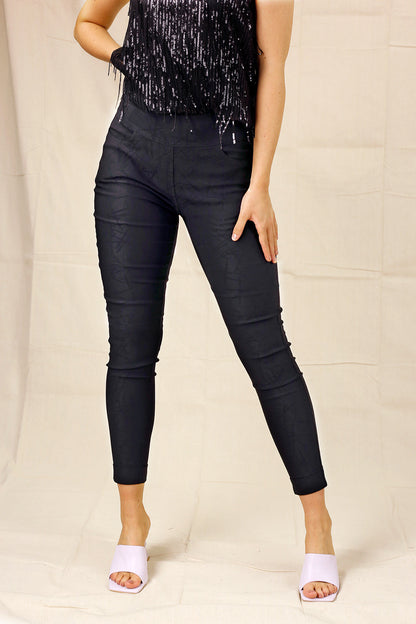 Black Line Bengaline Stitch Pant - SALE