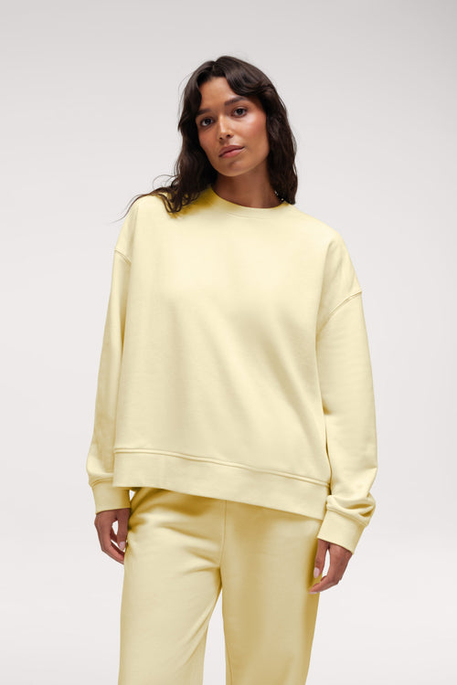 French Terry Classic Crewneck | Lemon