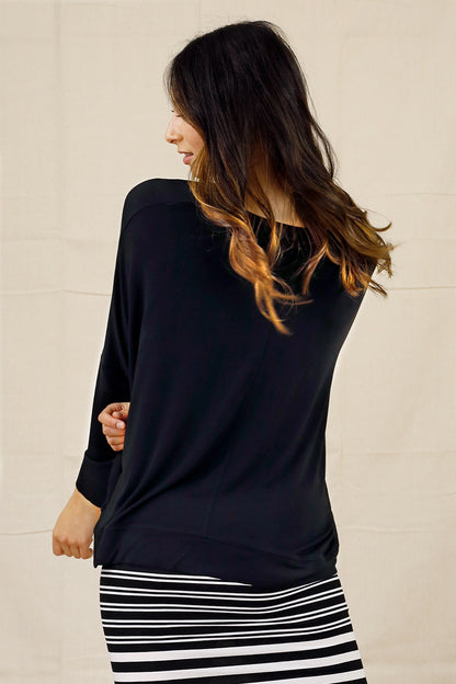 Black Bamboo V Top - SALE