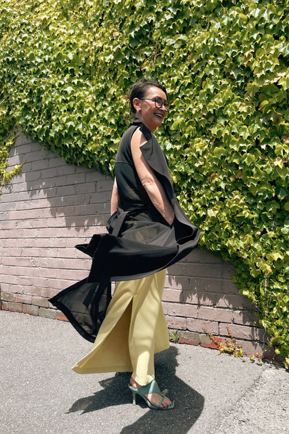 Black Trench Vest - SALE