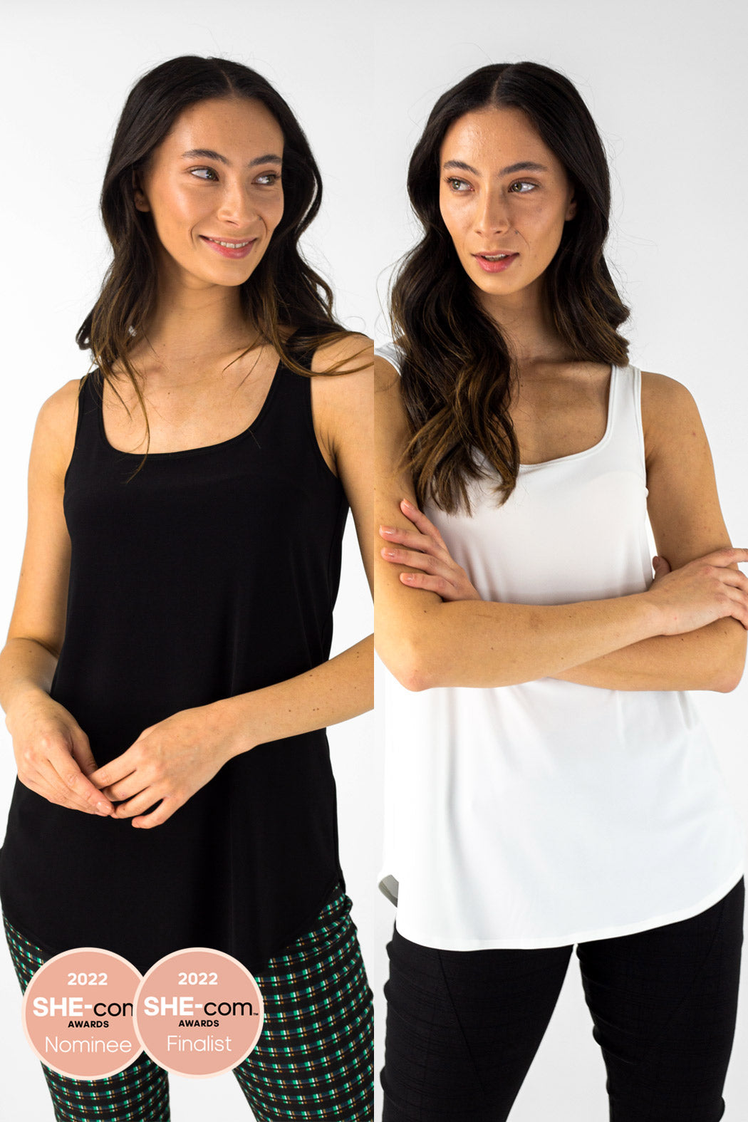 Black Ivory Layering Cami 2 Pack 70cms