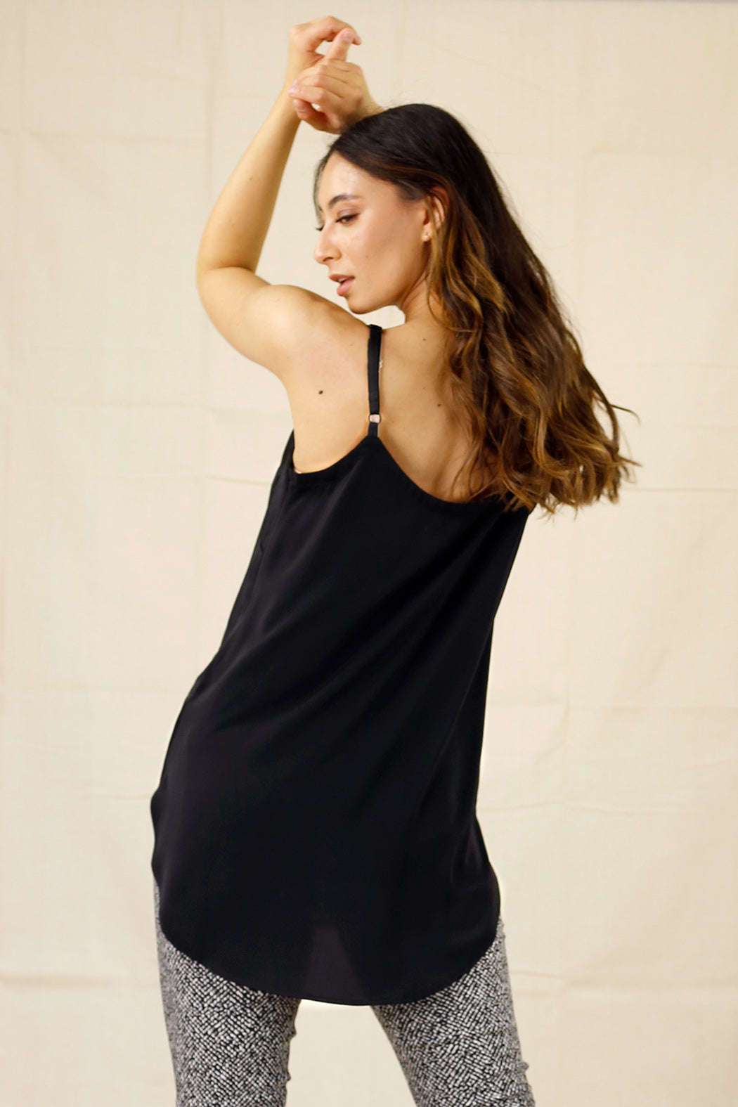 Black Soft Touch Splice Cami - SALE