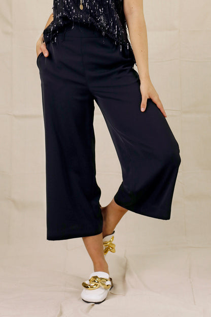 Black Soft Touch Crown Culotte - SALE