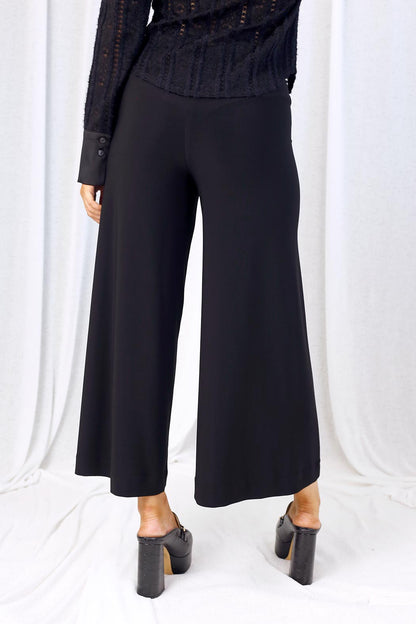 Black Jersey Wide Pant - FINAL SALE