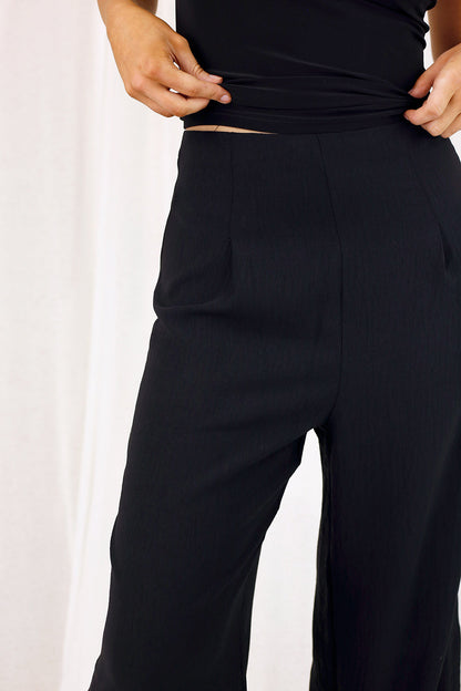 Black Nova Wide Leg Pant - SALE