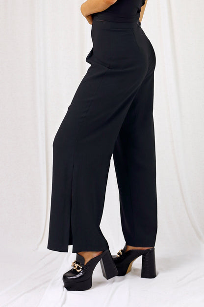 Black Nova Wide Leg Pant - SALE