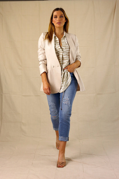 Beige Nano Gatsby Shirt - SALE