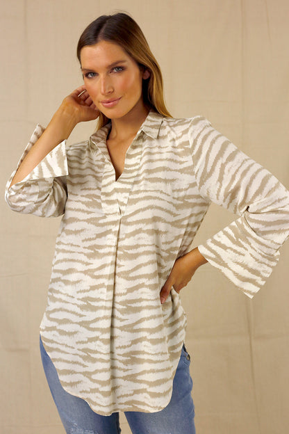 Beige Nano Gatsby Shirt - SALE